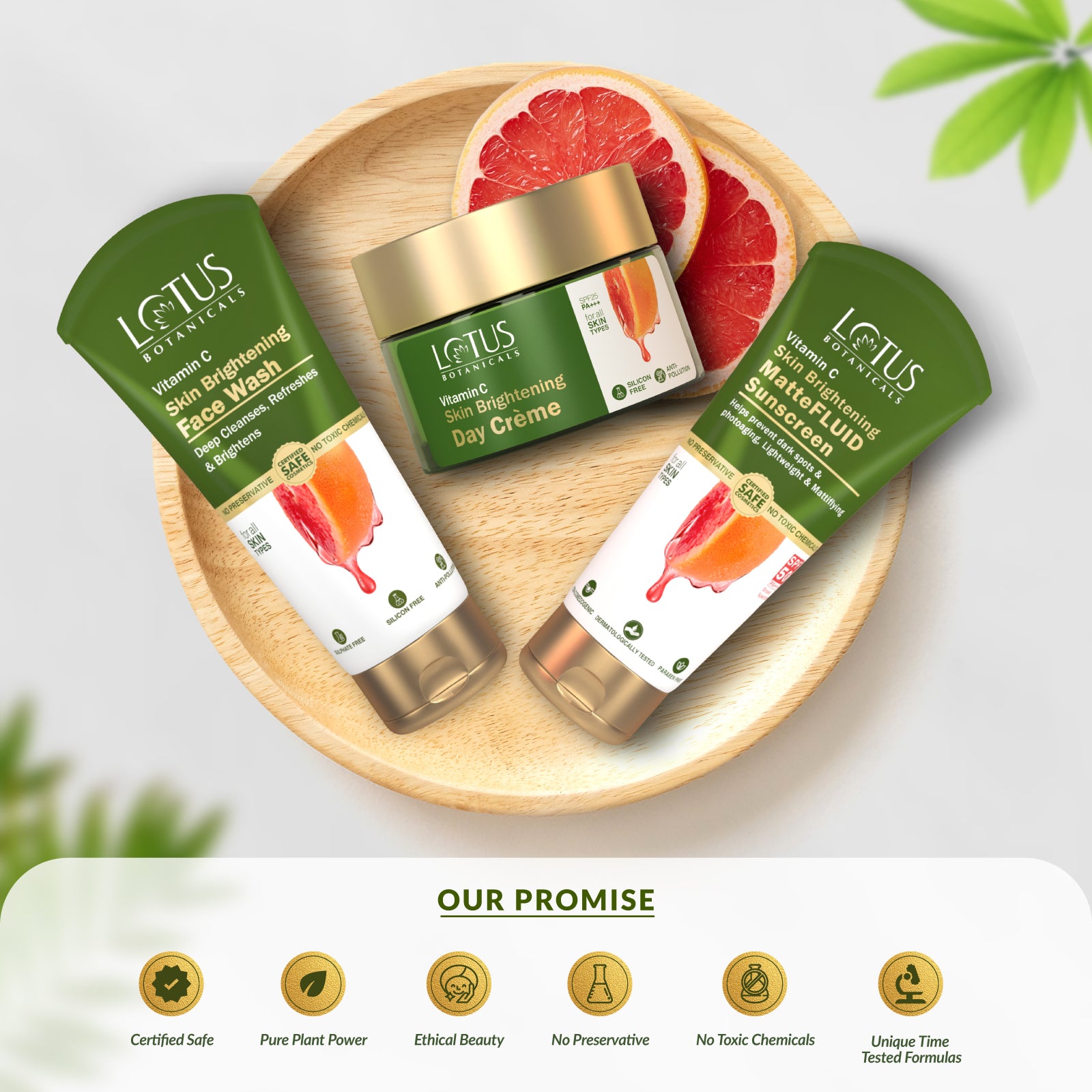 Vitamin C Face Care Combo - Brightening and Nourishing Skincare Set for Radiant and Healthy Skin