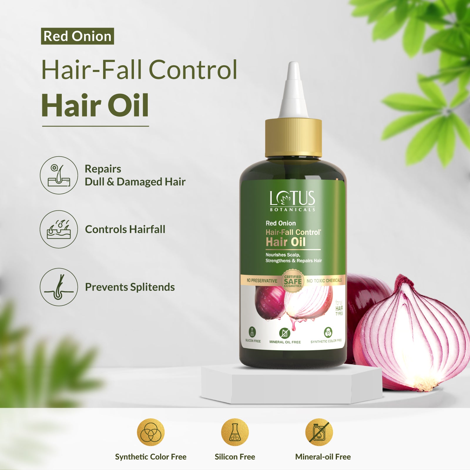 Red Onion Hair Re-growth & Anti HairFall Combo - Natural Solution for Hair Regeneration and Prevention of Hair Loss