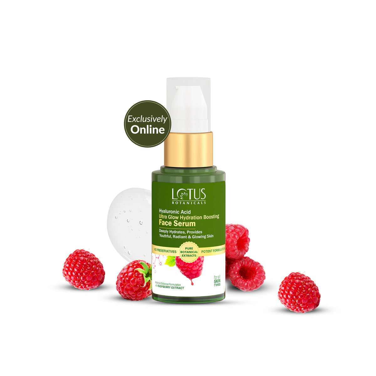 Raspberry & Hyaluronic Acid Ultra Glow Hydration Boosting Face Serum