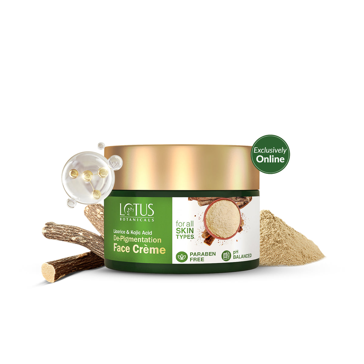 Licorice and Kojic Acid De-Pigmentation Face Crème