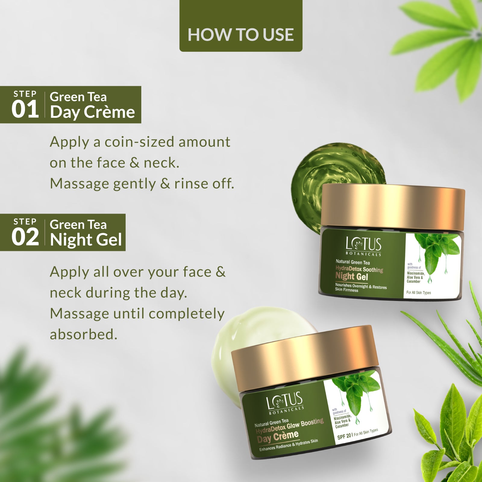 Green Tea Renew & Restore Combo - Refreshing and revitalizing skincare set with green tea extracts