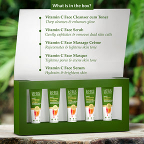 Vitamin C Skin Brightening Facial Kit - Enrich your skin with the power of Vitamin C for a radiant and glowing complexion