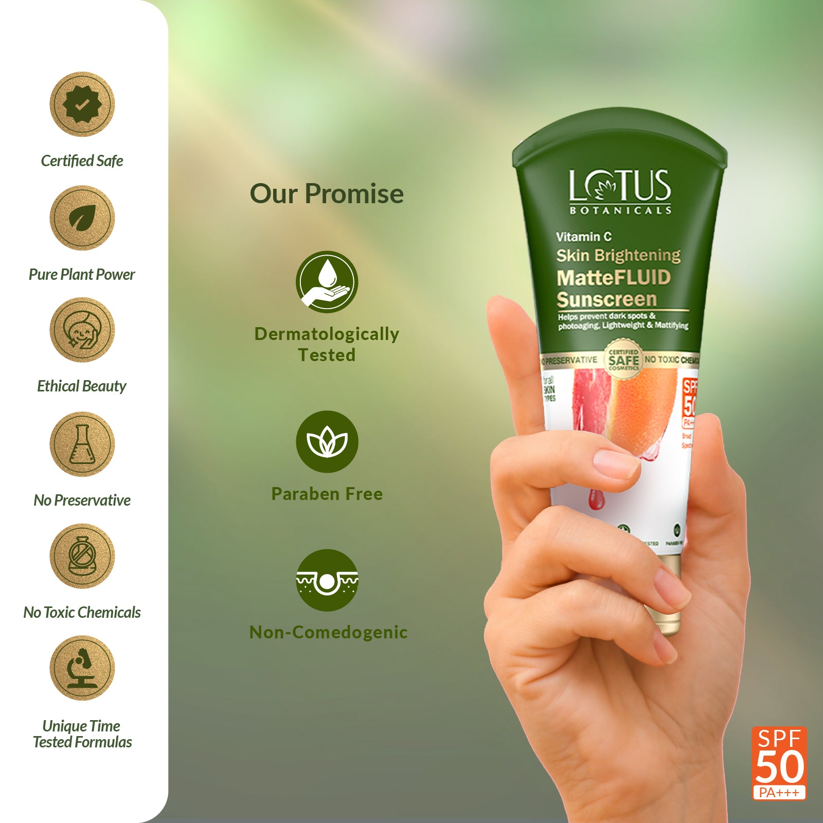 Vitamin C Skin Brightening MatteFLUID Sunscreen - Protecting and Nourishing Sun Protection Formula for Radiant Skin