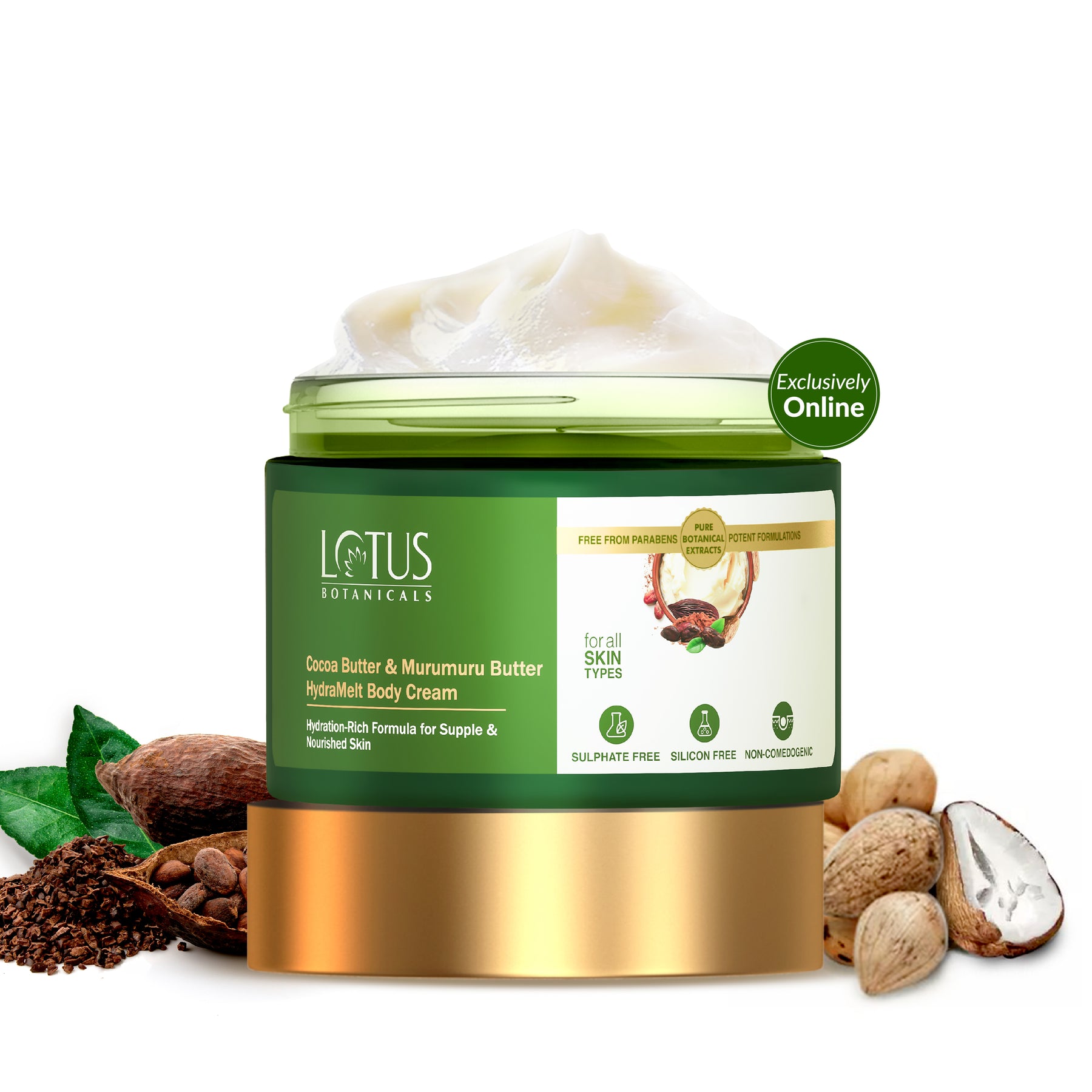 100% Pure Cocoa Butter & Murumuru Butter HydraMelt Body Cream