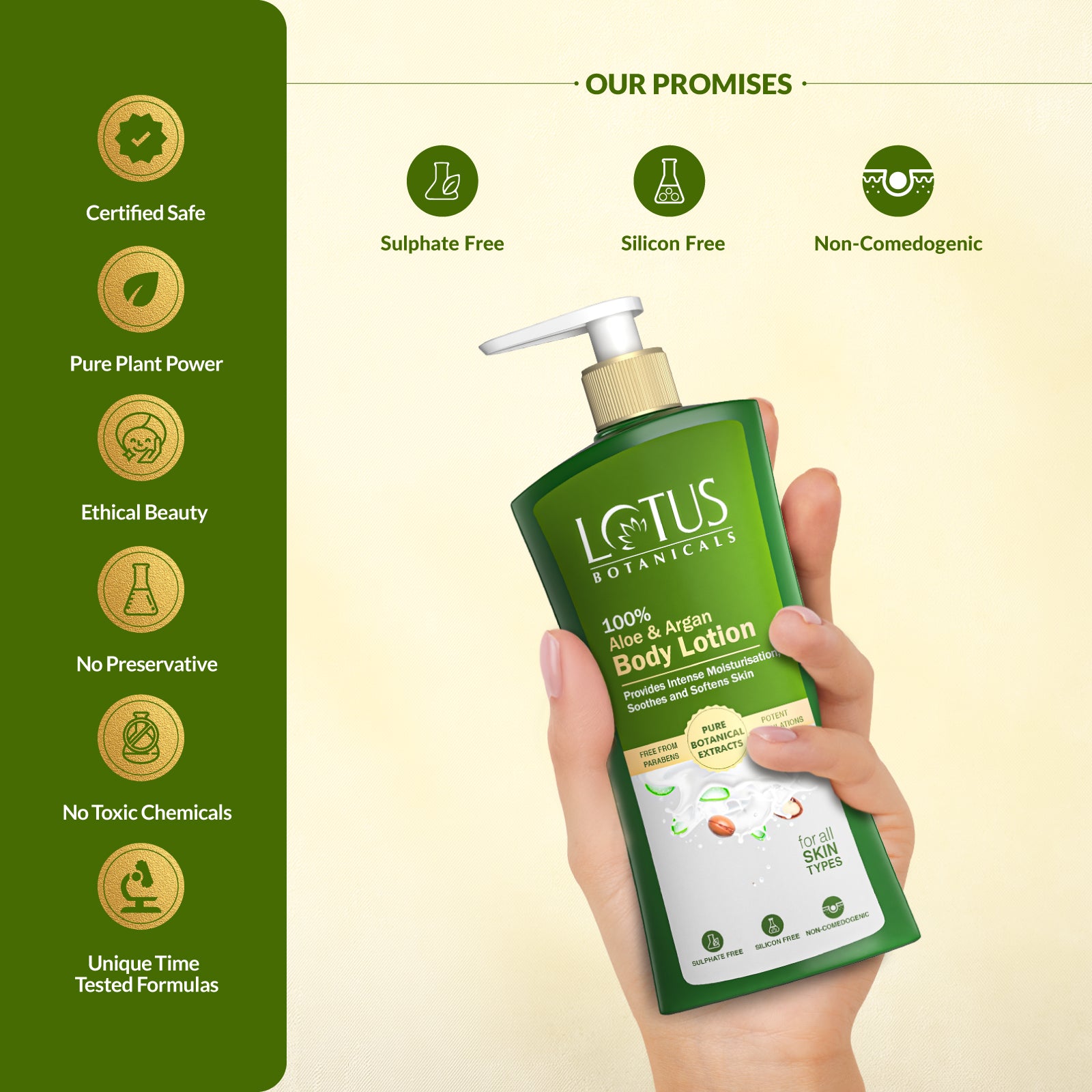 100% Aloe & Argan Body Lotion