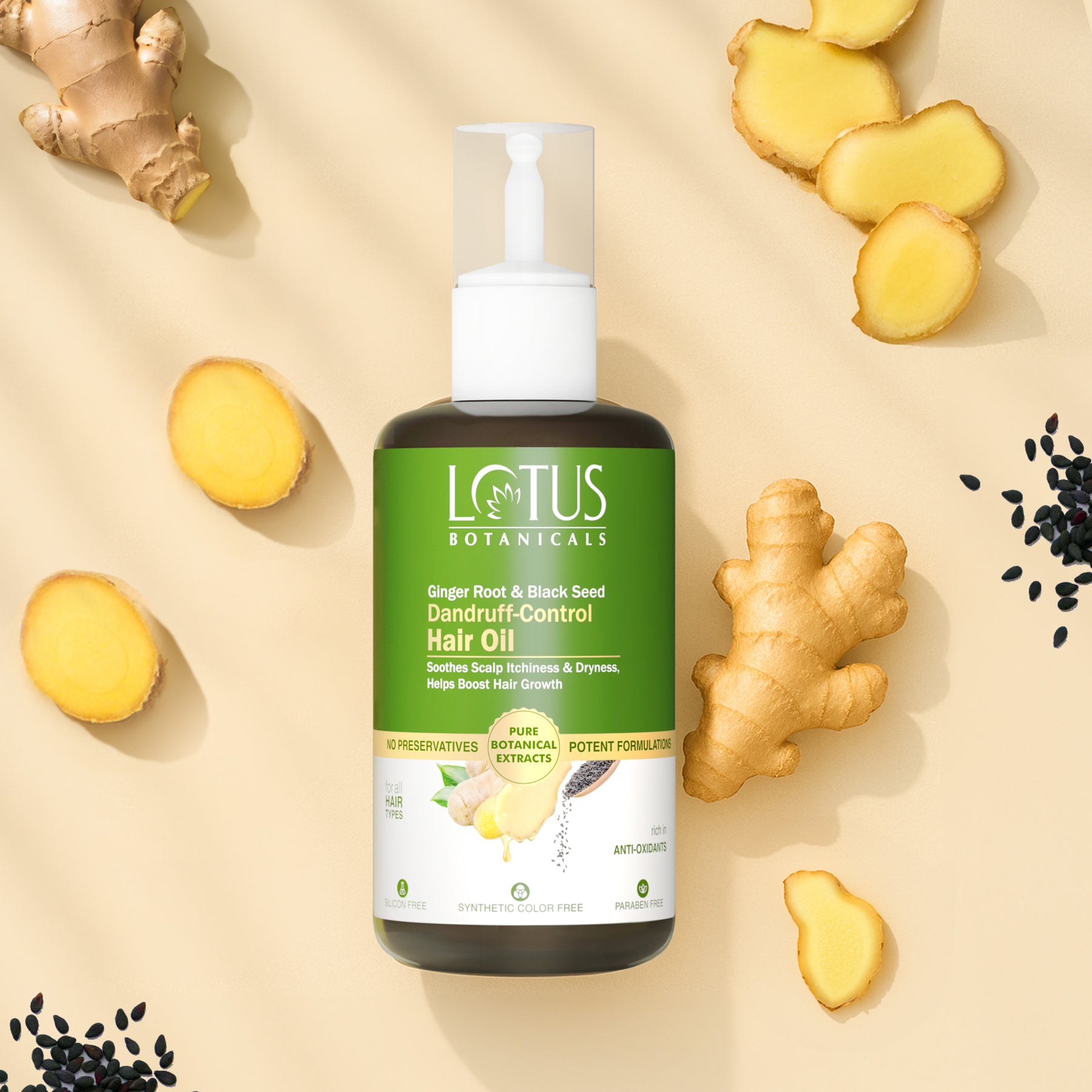 Ginger Root & Black Seed Dandruff Control Hair Oil