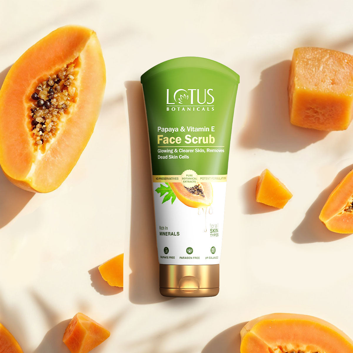 Papaya & Vitamin E Face Scrub