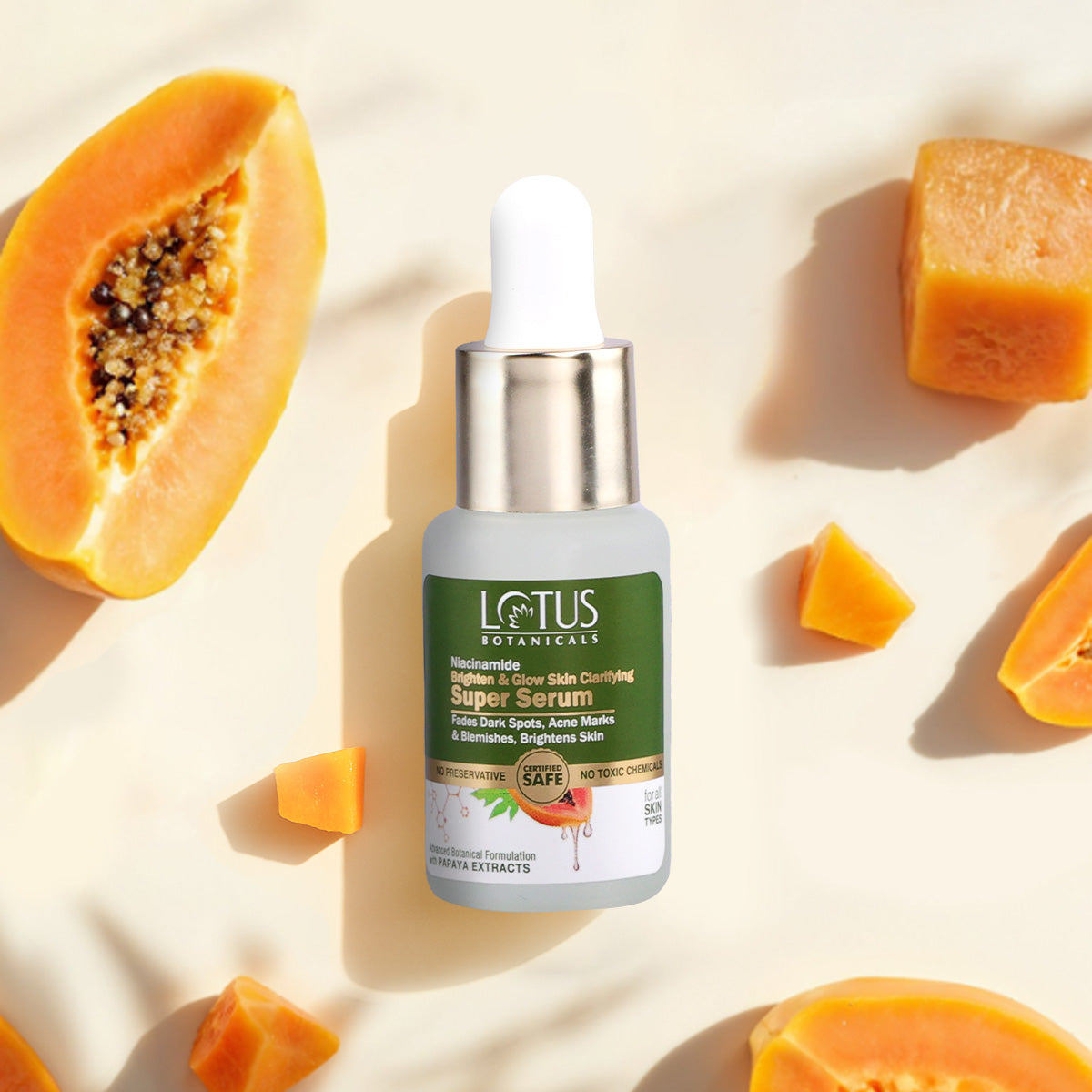 Papaya & Niacinamide Brighten & Glow Skin Clarifying Super Serum