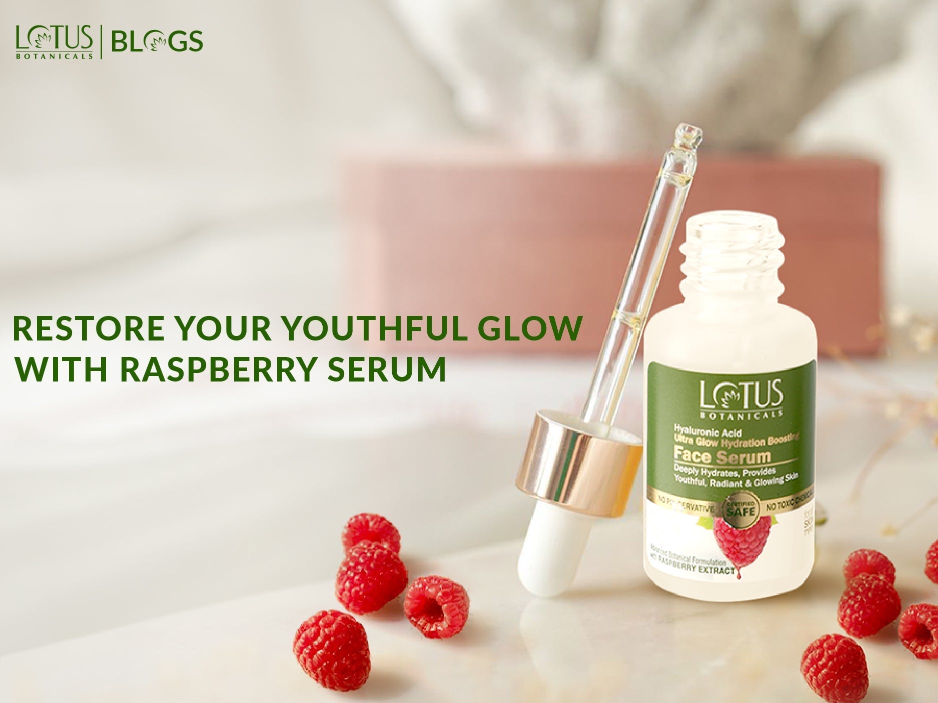 Raspberry Serum Raspberry Serum for Indian Women to Youthful Skin | Lotus Botanicals