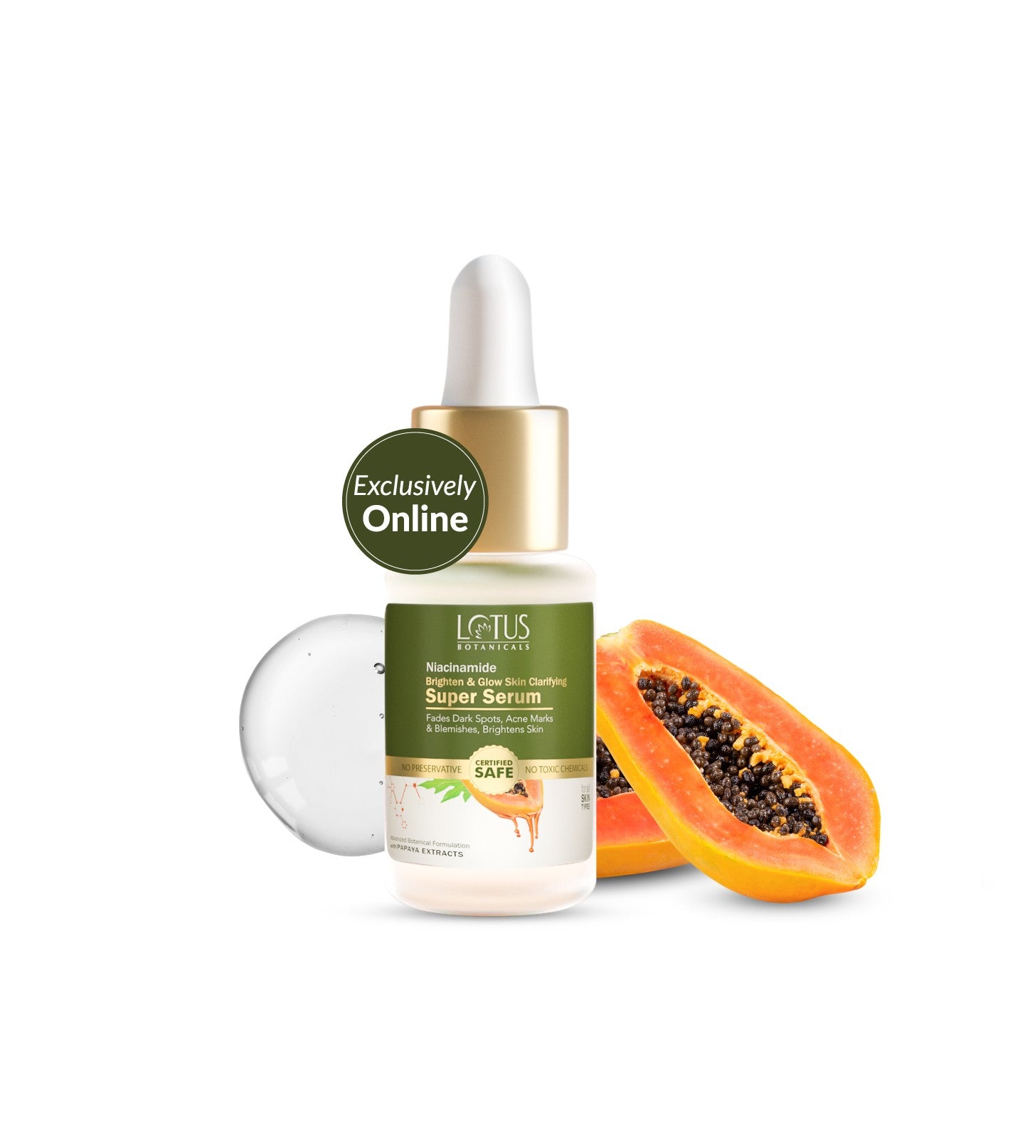 Papaya & Niacinamide Brighten & Glow Skin Clarifying Super Serum