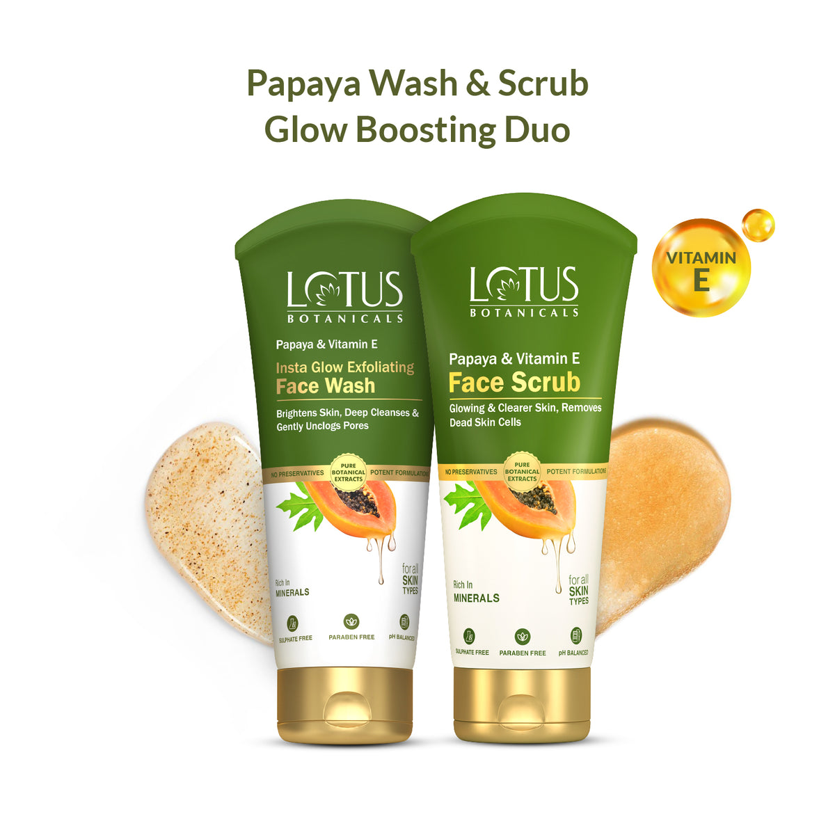 Lotus Botanicals Papaya & Vitamin E Glow Boosting Duo