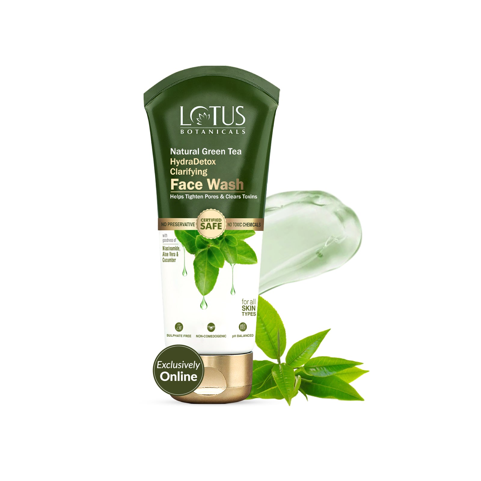 Refreshing and Purifying Natural Green Tea HydraDetox Clarifying Face Wash