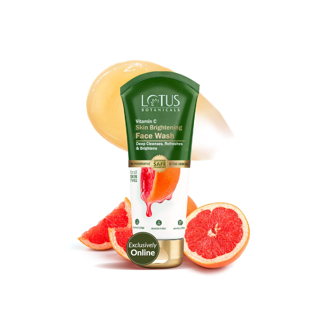 Vitamin C Skin Brightening Face Wash - Refreshing citrus-infused cleanser for radiant and even-toned skin