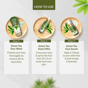 Green Tea Acne Defense Combo - Natural skincare solution for acne-prone skin