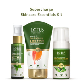 Supercharge Skincare Essentials Kit - A complete set of powerful skincare products to nourish and revitalize your skin