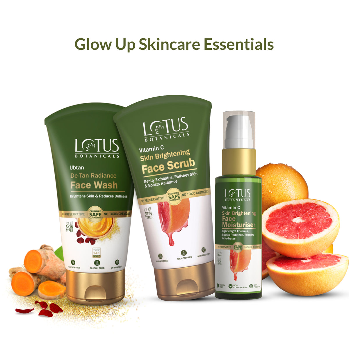 Image featuring a glowing skincare routine with essential products for a transformative skincare journey.