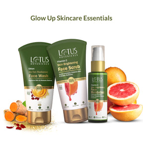 Image featuring a glowing skincare routine with essential products for a transformative skincare journey.