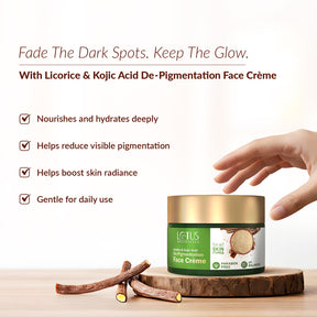 Licorice and Kojic Acid De-Pigmentation Face Crème