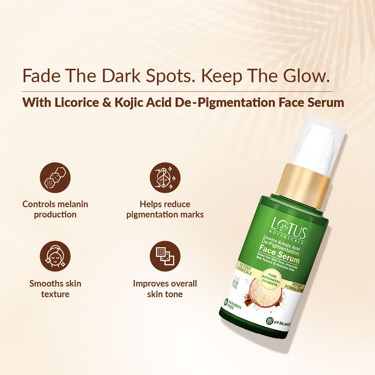 Licorice and Kojic Acid De-Pigmentation Face Serum