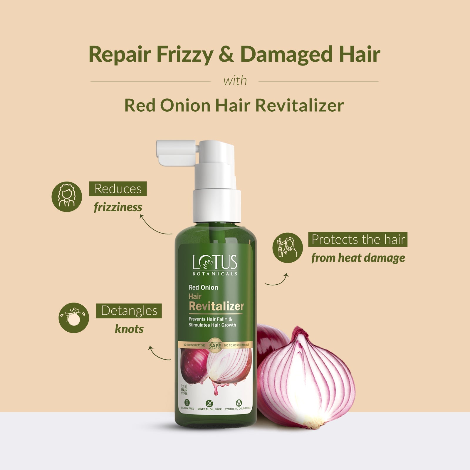 Red Onion Hair Revitalizer - Natural and Nourishing Treatment for Healthy and Strong Hair