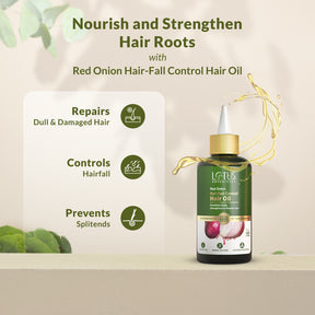 Red Onion Hair-Fall Control Hair Oil - Natural Solution for Hair Loss and Hair Growth