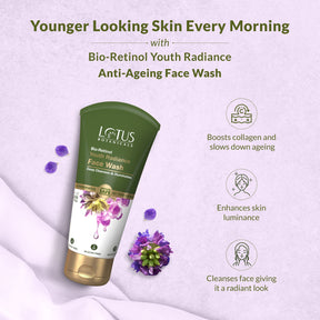 Bio-Retinol Youth Radiance Anti-Ageing Face Wash - Gentle Cleanser for Youthful and Radiant Skin