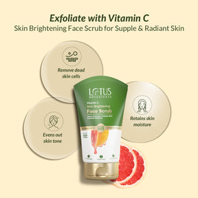 Vitamin C Skin Brightening Face Scrub - Exfoliating and Nourishing Facial Cleanser for a Radiant Complexion