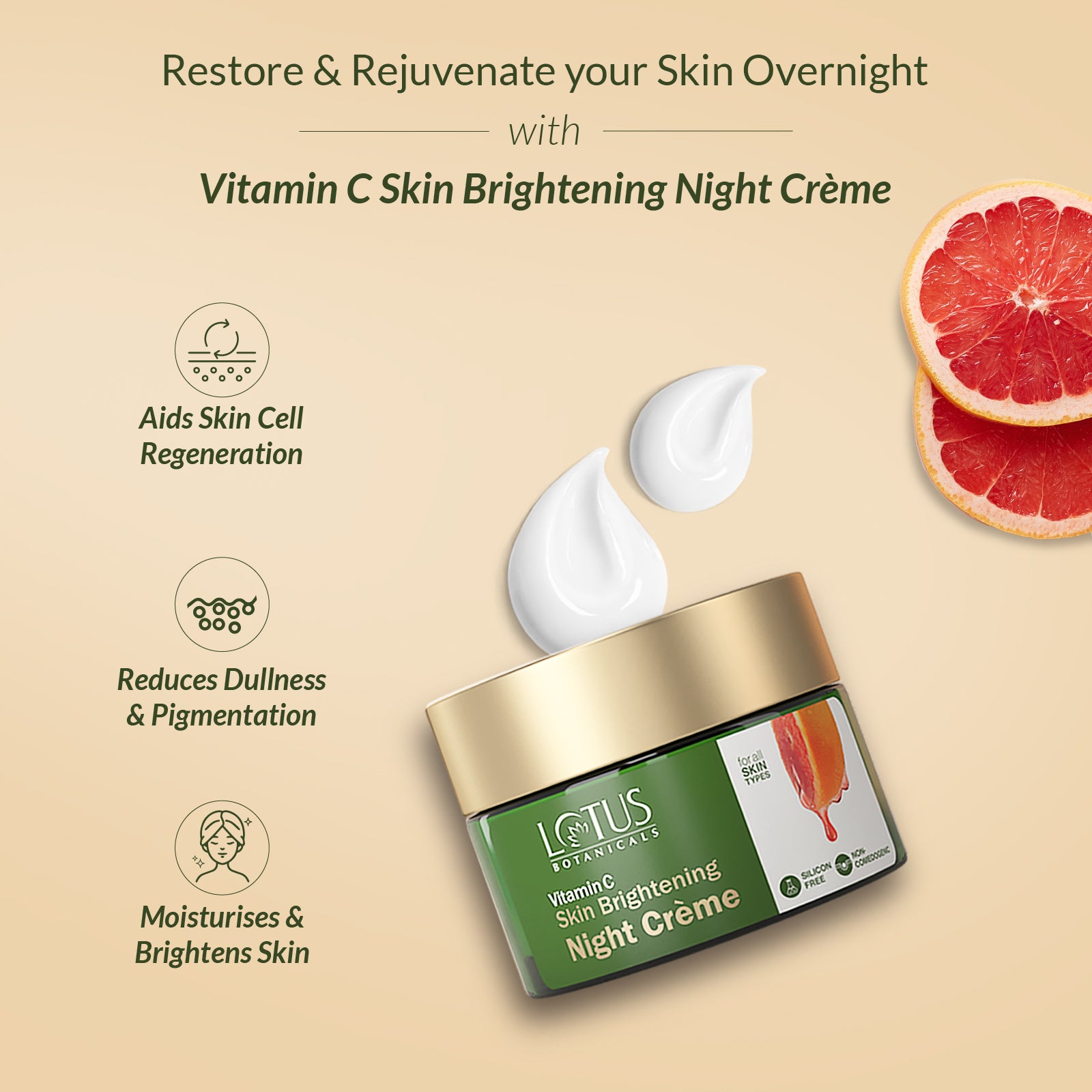 Vitamin C Skin Brightening Night Cr�me - Nourishing and Rejuvenating Formula for a Radiant Complexion