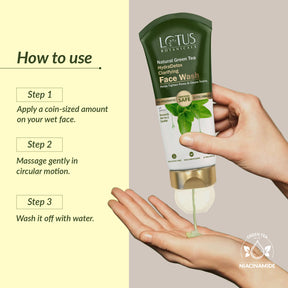 Refreshing and Purifying Natural Green Tea HydraDetox Clarifying Face Wash