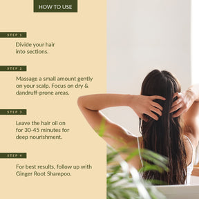 Ginger Root & Black Seed Dandruff Control Hair Oil