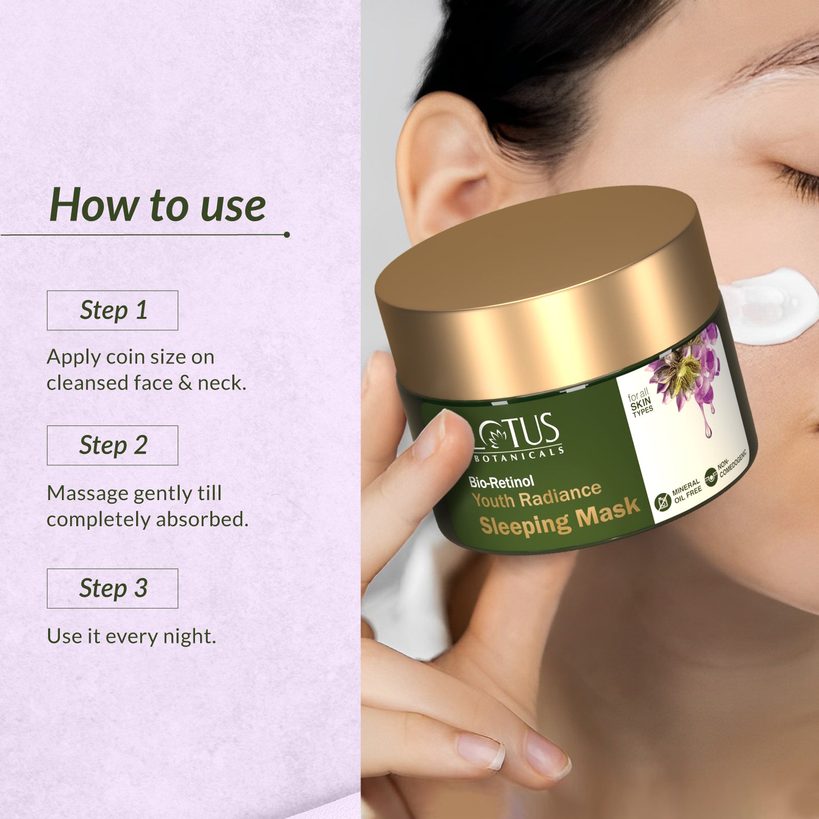 Bio-Retinol Youth Radiance Anti-Ageing Sleeping Mask (Night Crème)