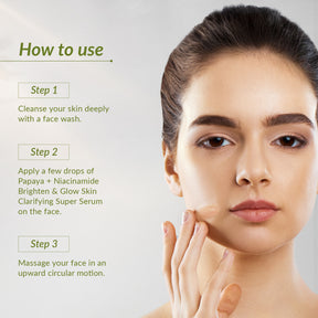 Papaya & Niacinamide Brighten & Glow Skin Clarifying Super Serum