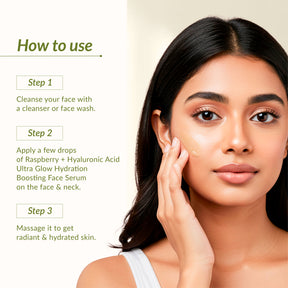 Raspberry & Hyaluronic Acid Ultra Glow Hydration Boosting Face Serum