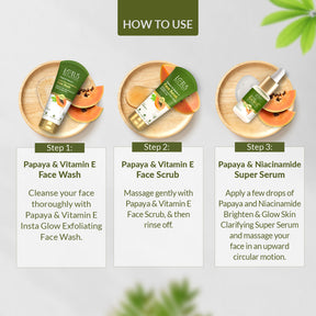 Papaya & Vitamin E Glow-Boosting Trio
