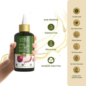 Image of Red Onion Hair-Fall Control* Hair Oil: A natural solution for reducing hair fall and promoting hair growth