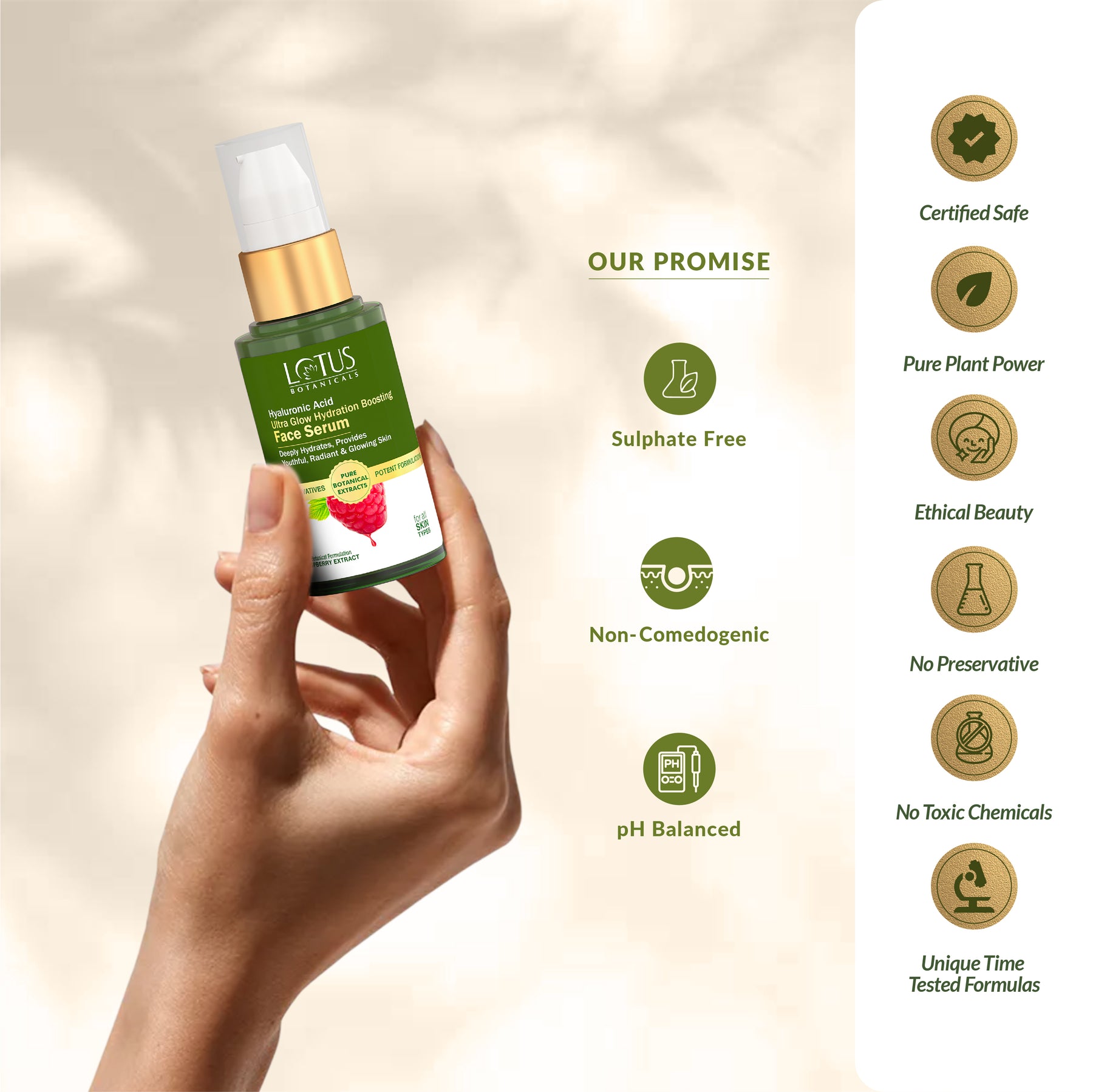 Raspberry & Hyaluronic Acid Ultra Glow Hydration Boosting Face Serum