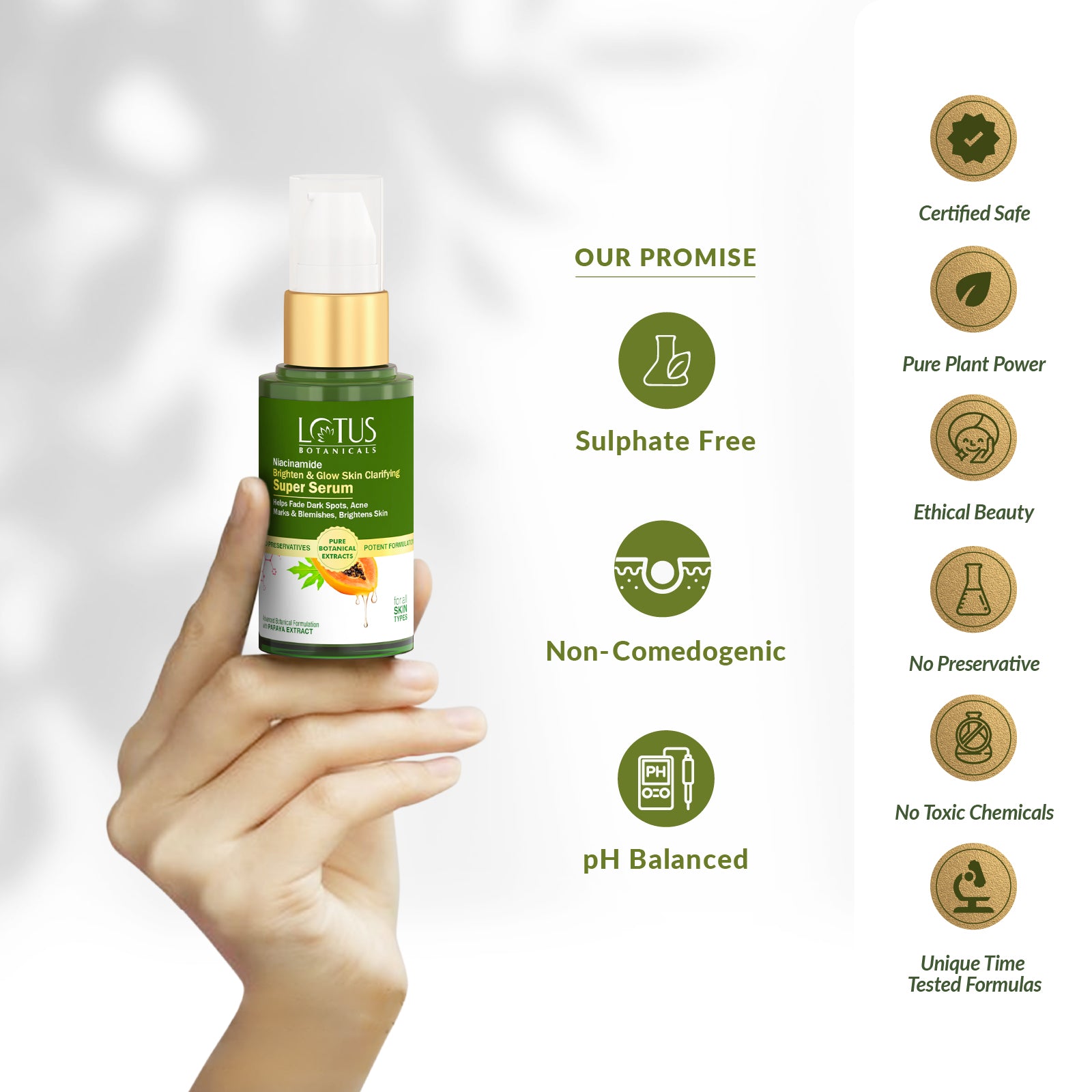 Papaya & Niacinamide Brighten & Glow Skin Clarifying Super Serum