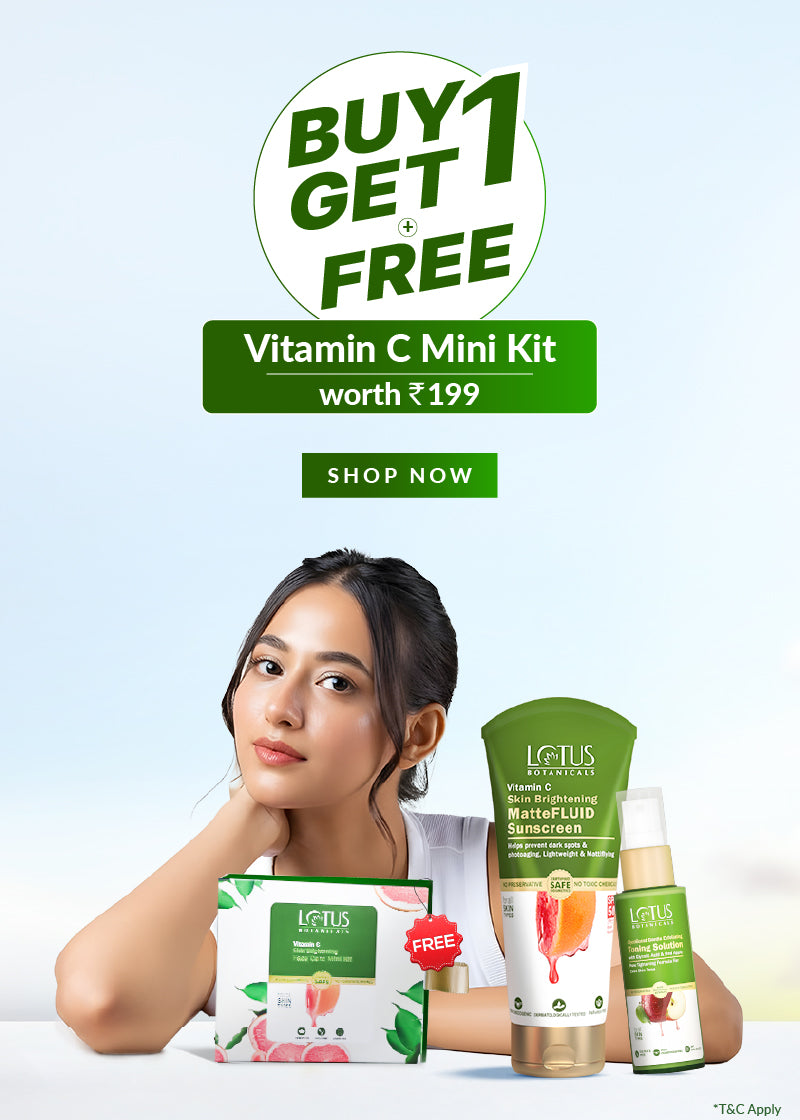 🎁BUY 1 GET 1 + FREE Vitamin C Mini Kit Worth ₹199🎁