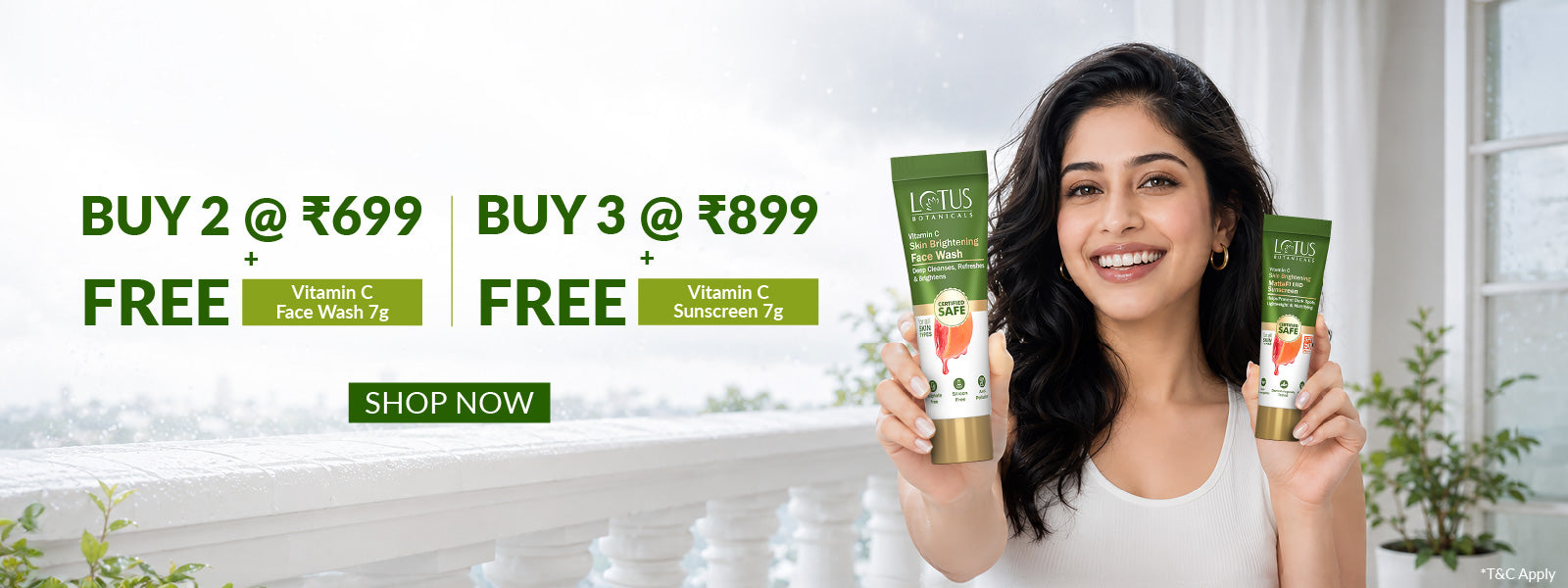 🎁🎁  Buy 2 @ ₹699 + Vitamin C FaceWash 7g, Buy 3 @₹899 + Vitamin C Sunscreen 7g 🎁🎁