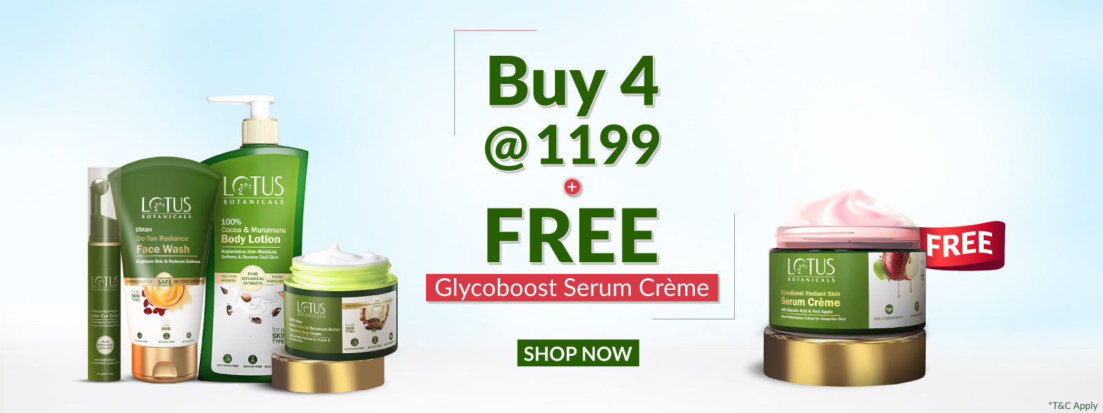 🎁Buy 4 @1199 + FREE Glycoboost Serum Creme Worth ₹ 675🎁