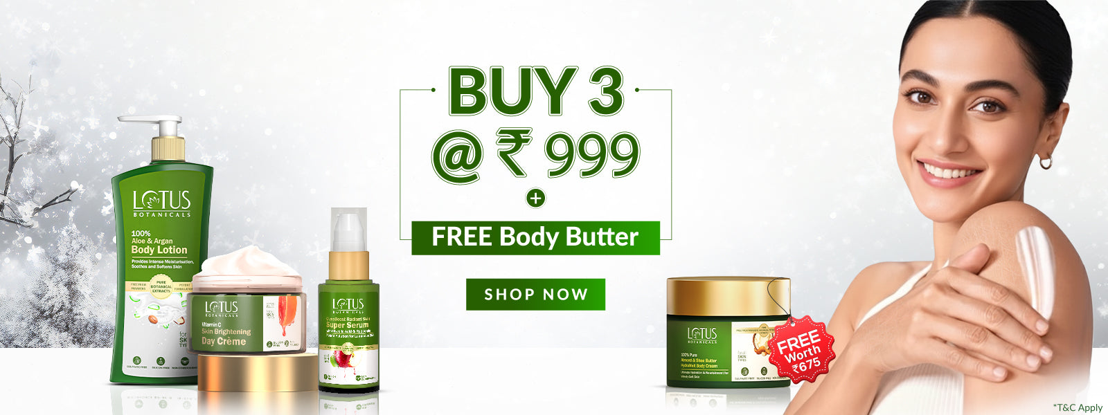 🎁Buy 3 AT 999 + FREE Almond & Shea Butter Body Cream Worth ₹675🎁