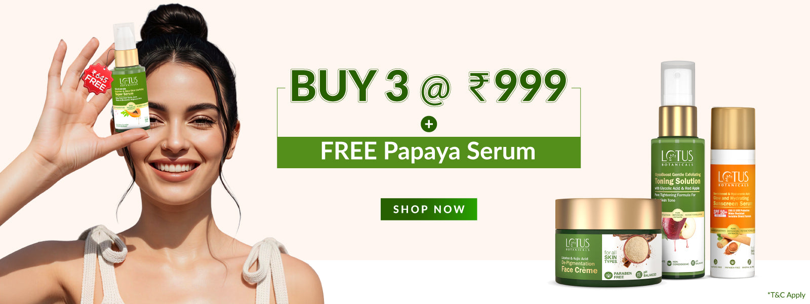 🎁Buy 3 AT 999 + FREE Papaya Serum 28ml Worth ₹645🎁
