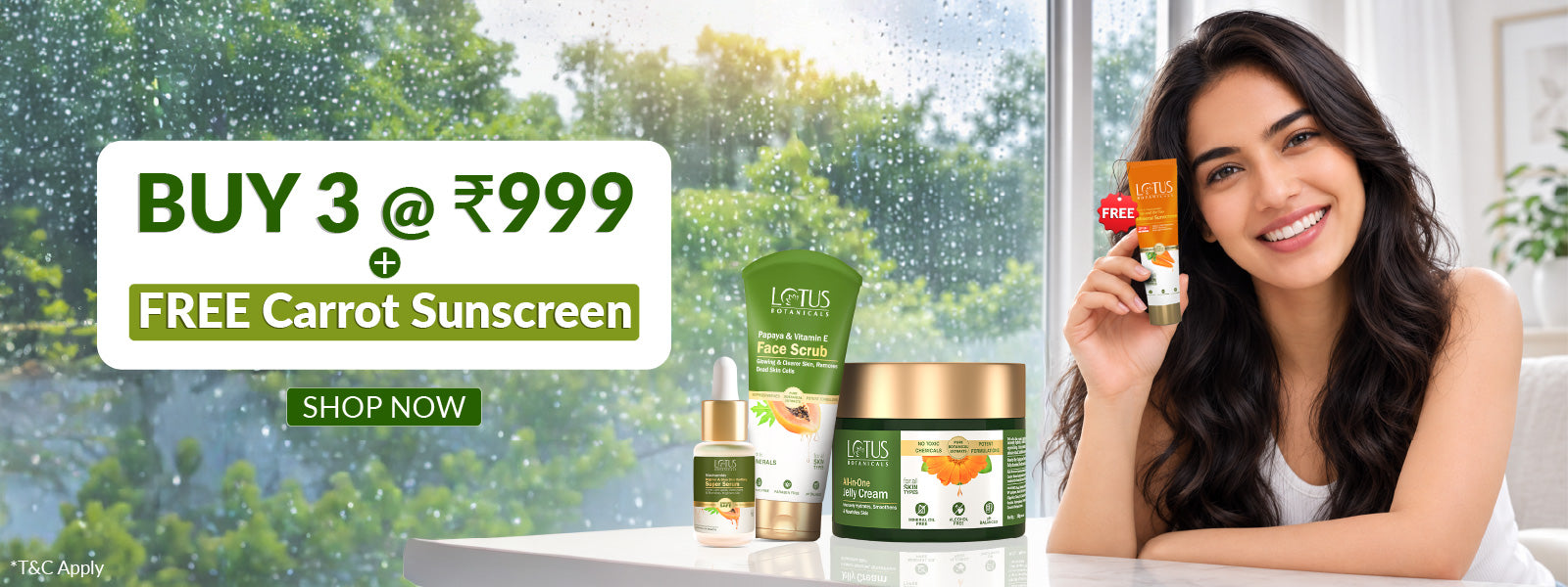 🎁🎁  Buy 3 @ ₹999 + Carrot Sunscreen 🎁🎁