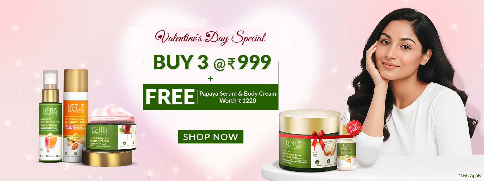 🎁BUY 3 AT ₹999 + FREE Papaya Serum & Almond & Shea Body Cream Worth ₹1220🎁