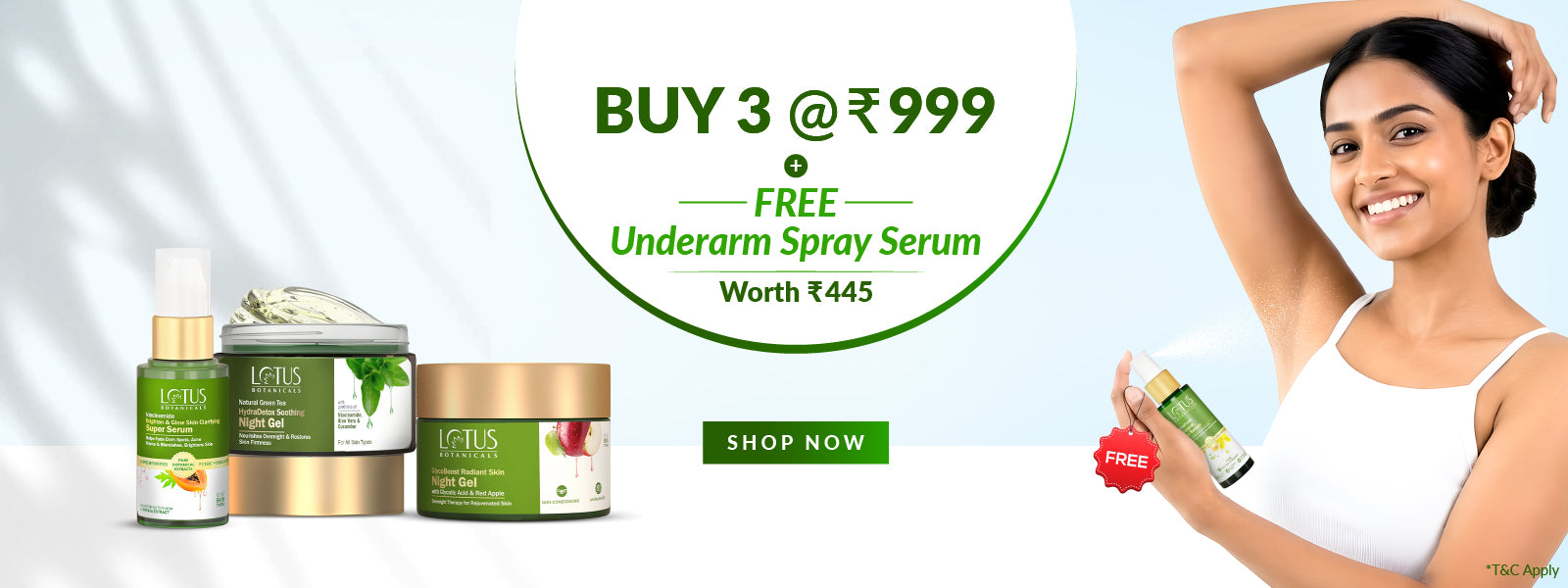 🎁BUY 3 AT 999 + Free Witch Hazel and Chamomile Under Arm Serum Spray worth ₹445🎁