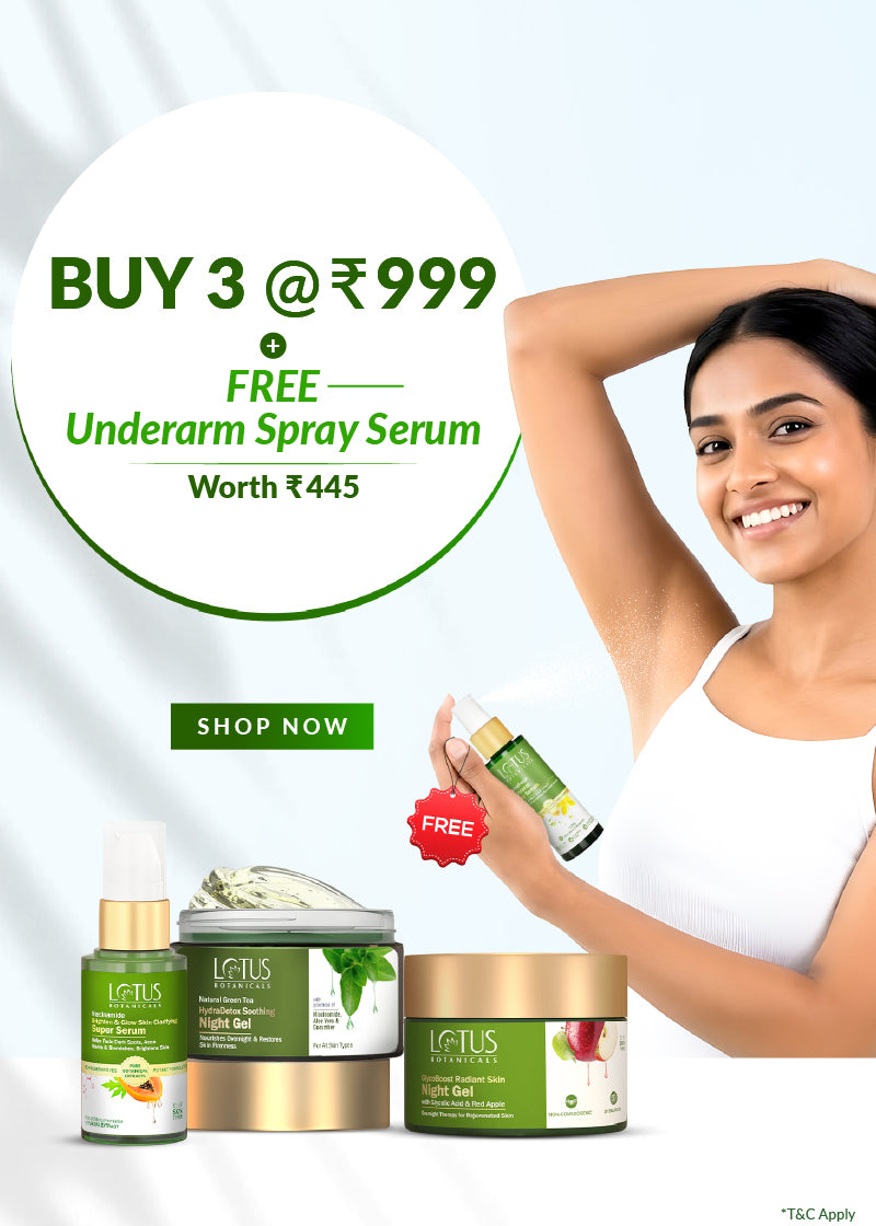 🎁BUY 3 AT 999 + Free Witch Hazel and Chamomile Under Arm Serum Spray worth ₹445🎁