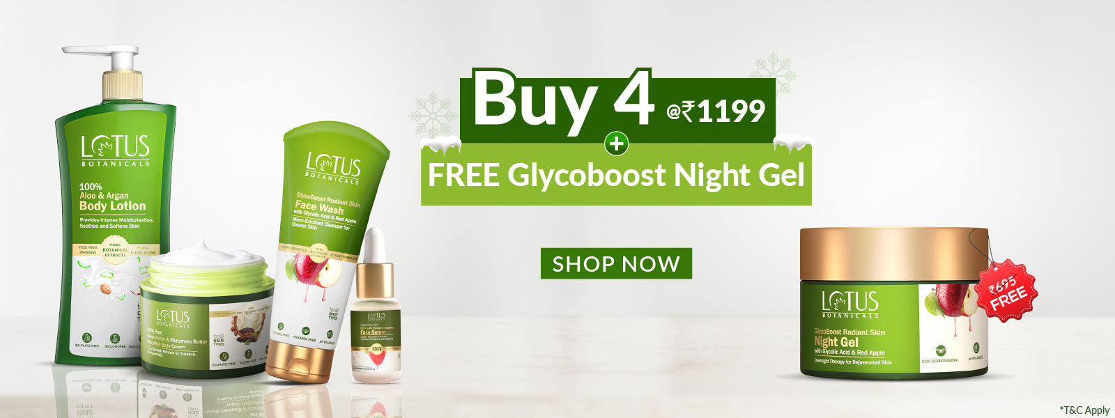 🎁Buy 4 AT 1199 + FREE Glycoboost Night Gel Worth ₹695🎁