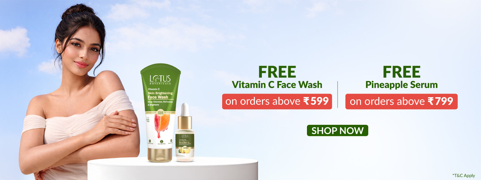 🎁Free Vitamin C Face Wash on order above 599 | Free AHA, BHA and PHA Serum on orders above 799🎁