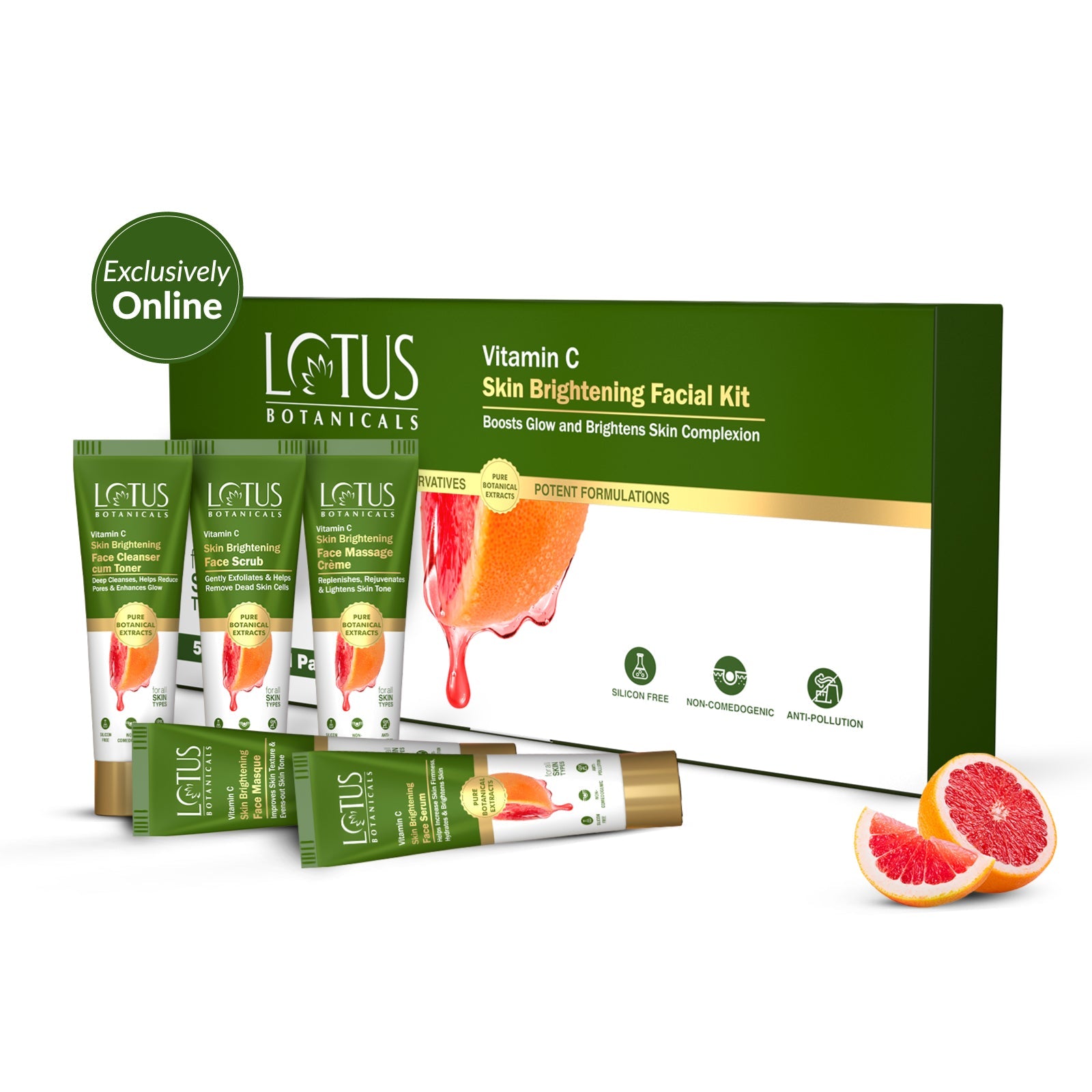 Vitamin C Skin Brightening Facial Kit - Enrich your skin with the power of Vitamin C for a radiant and glowing complexion