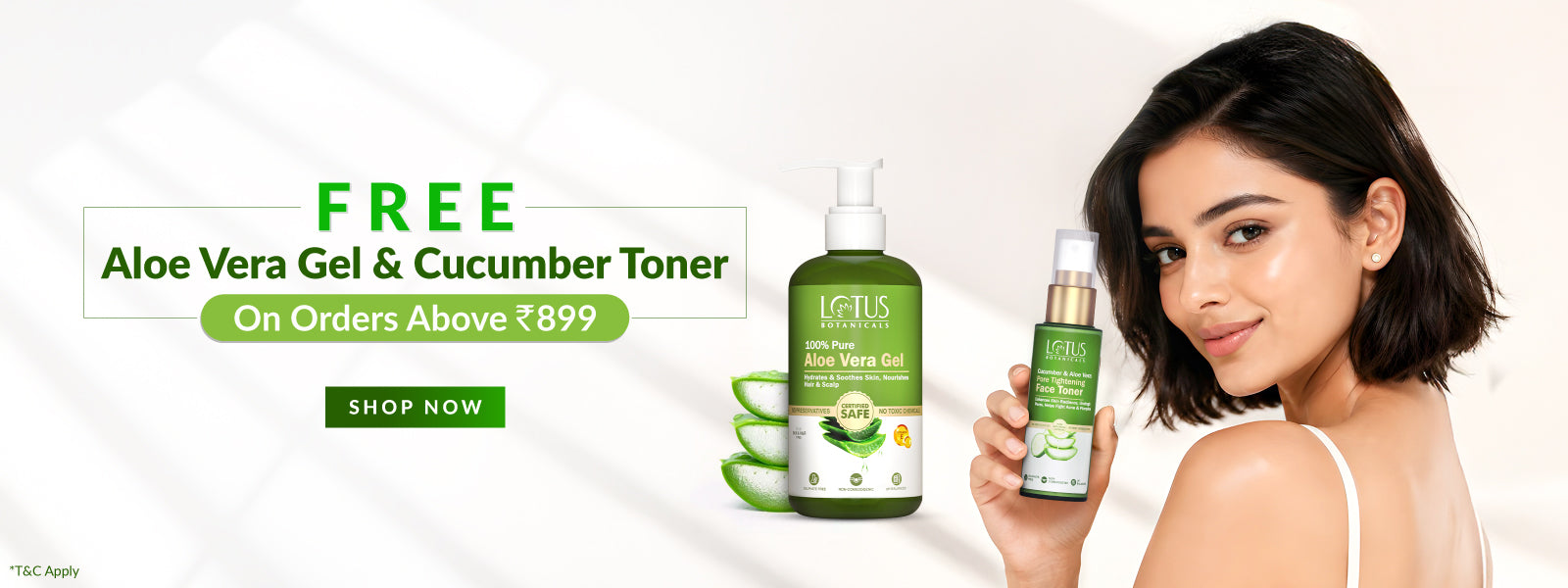 🎁Free Aloe Gel & Cucumber Toner on Orders above ₹899🎁